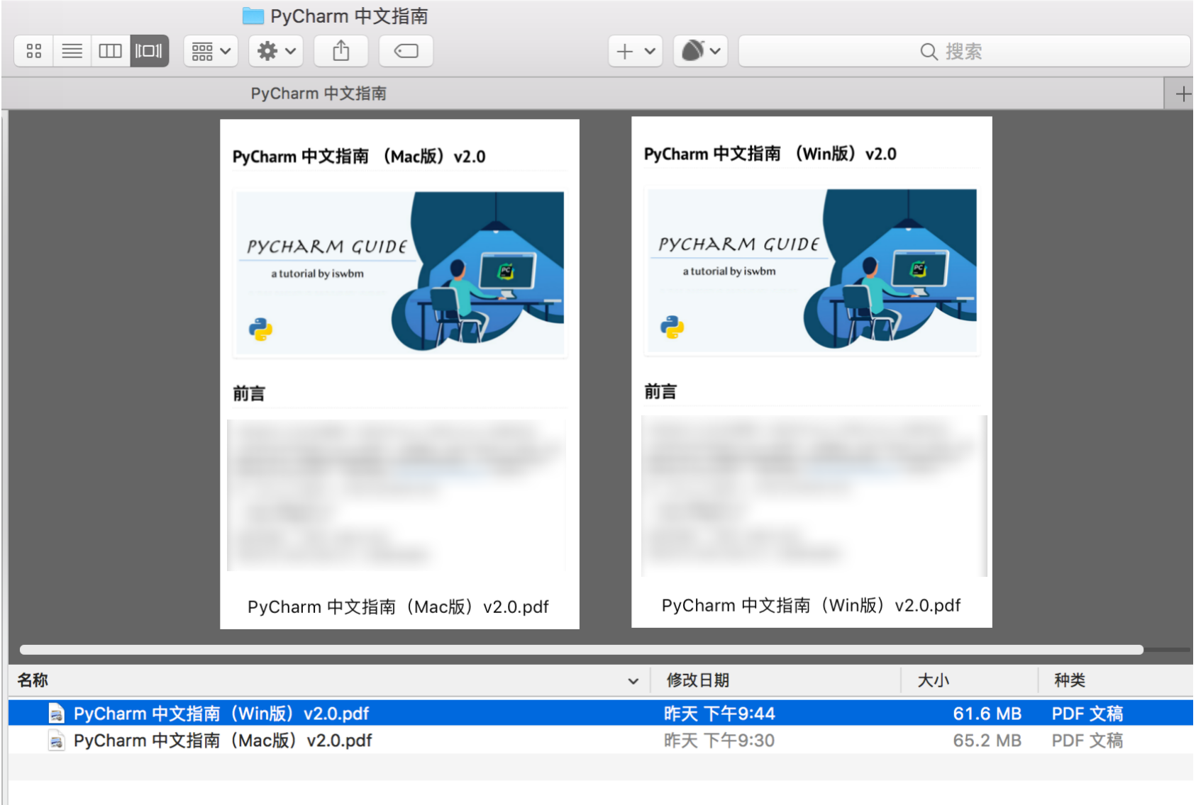 来了，《PyCharm中文指南》 v2.0 版本