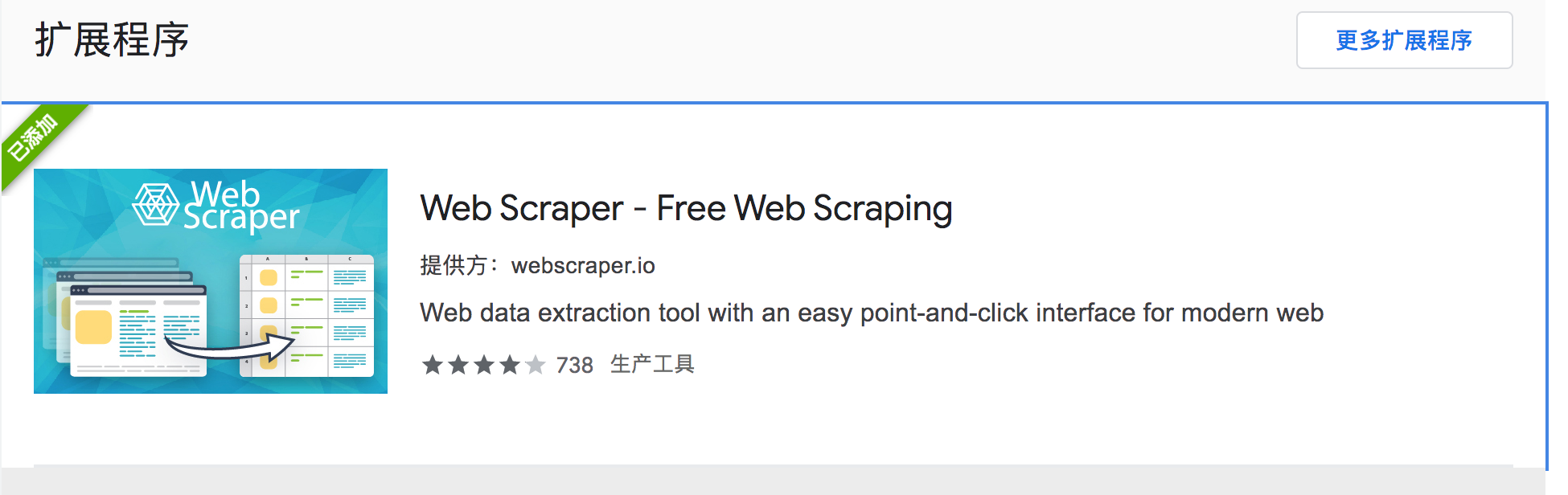 零代码爬虫神器 — Web Scraper 的使用